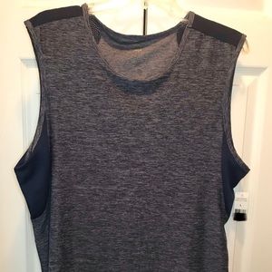 Large Navy Athletic Running Tank